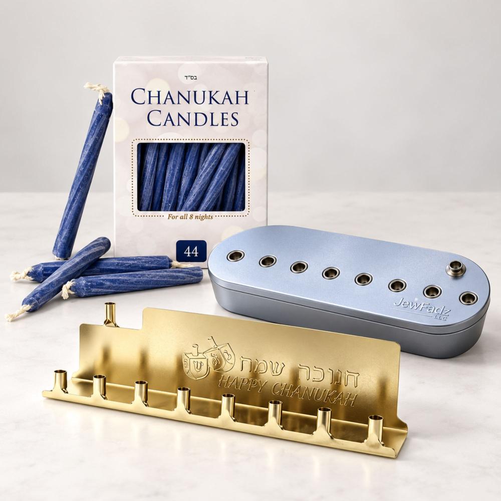 Mivtzoim Menorahs and Candles