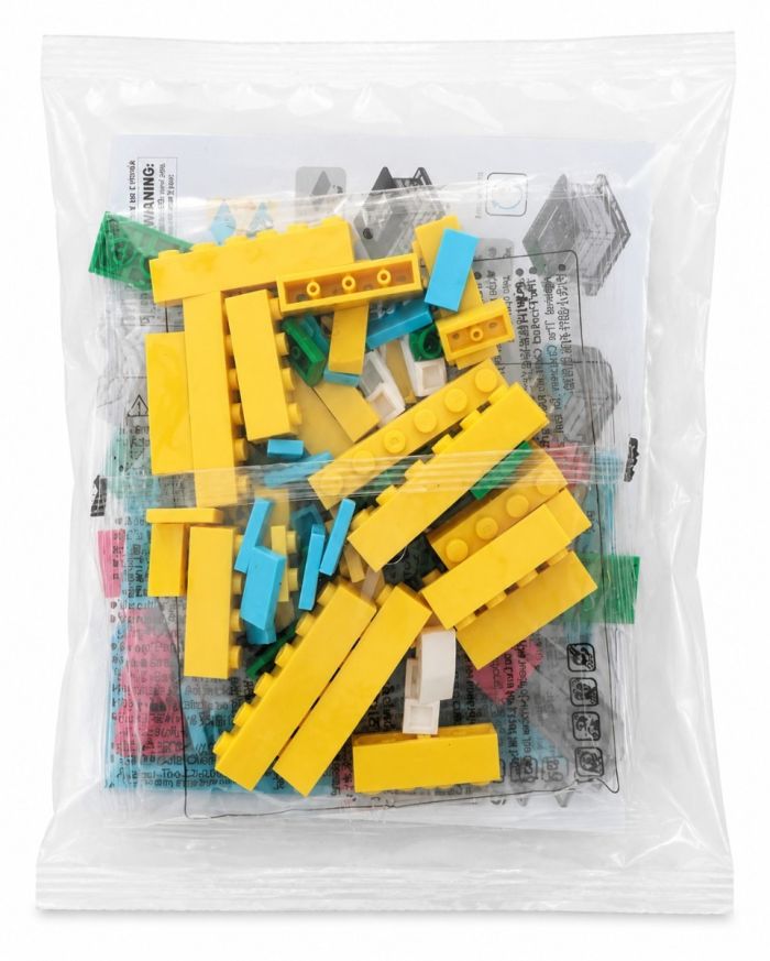 100-Piece LEGO Charity Box Building Block Set with Bricks and Instructions