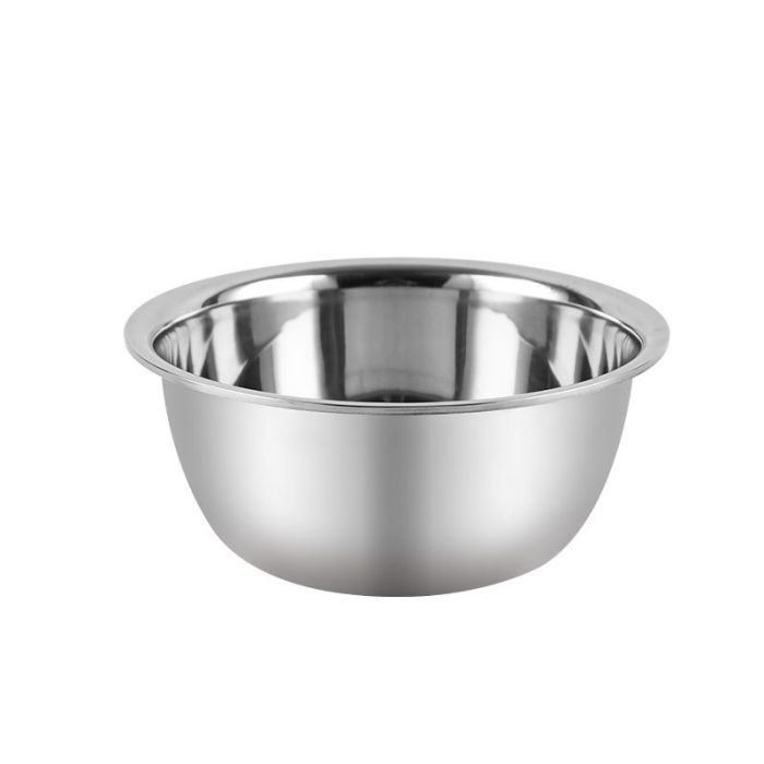 Silver Stainless Steel 5QT Mixing Bowl for Baking & Cooking