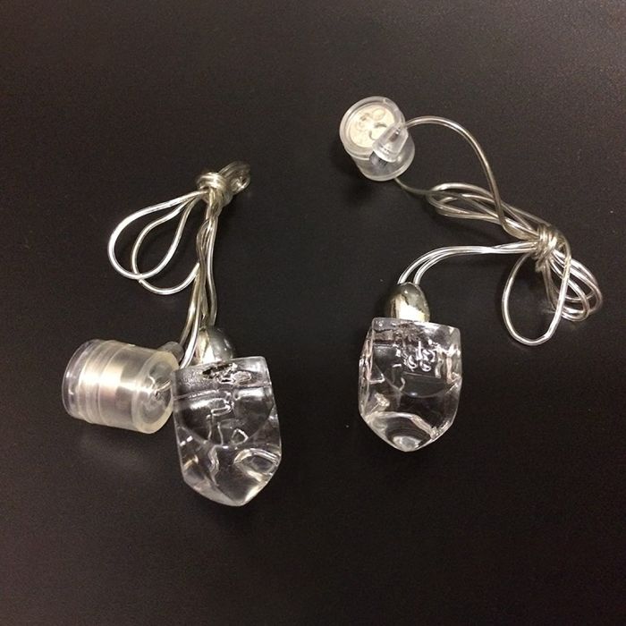 LED Dreidel Necklace