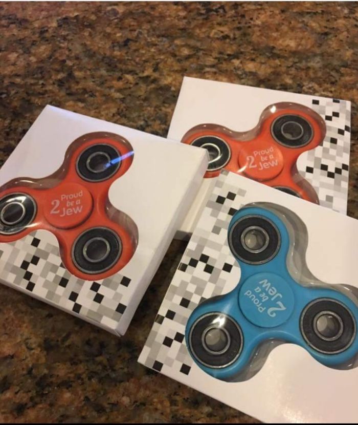  Proud 2 Be a Jew Fidget Spinner – Jewish Pride Focus Toy for Kids and Adults