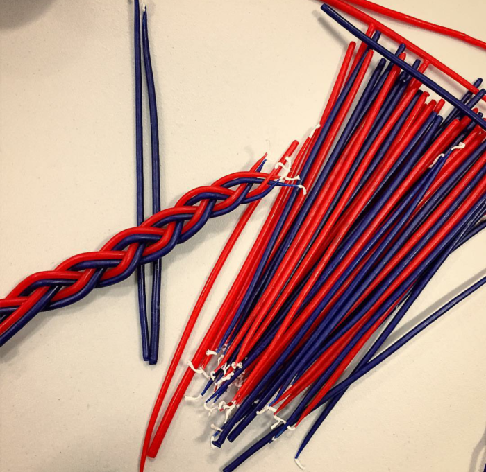  DIY Braid Jewish Havdalah candle craft