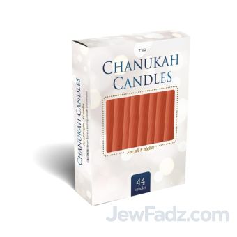 Standard 4" Orange Chanukah Candles - [Order In Case Inc.]
