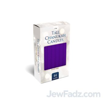 Taller Purple Chanukah Candles