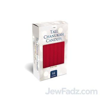 Taller Red Chanukah Candles