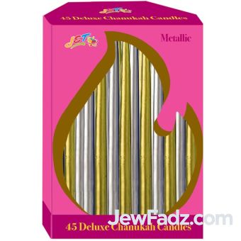 Metallic Chanukah Candles (Silver & Gold)