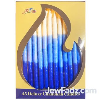 Hand-dipped Chanukah Candles (blue)