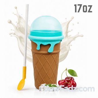 Brown 17oz Ice Cream Cup - Make Ice Cream in Shul! [FREE SHIPPING]