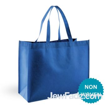 Blue - Nonwoven PLAIN Tote Bag