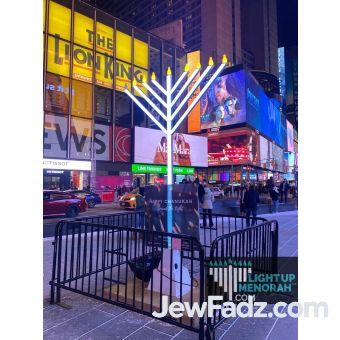 12 Feet Outdoor LED MENORAH™  by MENDY GANSBURG - LIGHTUPMENORAH.com