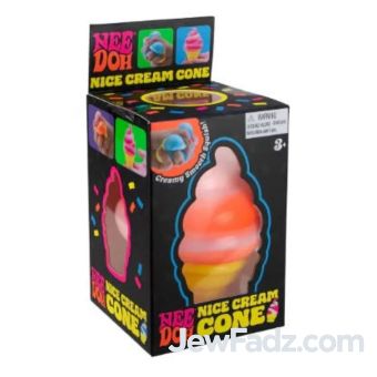 Prepacked NeeDoh-Shaped Ice Cream Squeeze Toy (w/ Logo) with Boxes (w/ Logo)