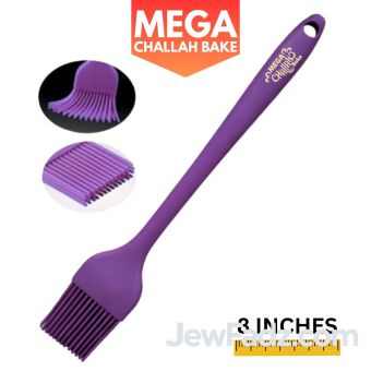 Purple w/ Beige Logo - Mega Challah Bake Silicone Egg Brush