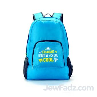 Chabad Hebrew School - Blue Foldable Backpack