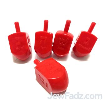 Red Plastic Dreidel