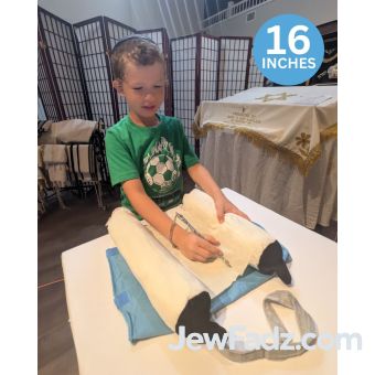 Pre-Stuffed Plush Torah Scrolls - Available Sizes: 10.5" & 16"
