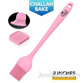 Pink w/ Black Logo - Challah Bake Silicone Egg Brush
