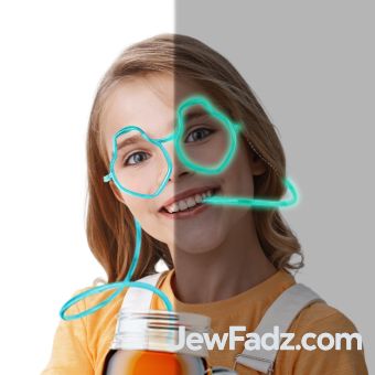 GLOW IN THE DARK DRINKING DREIDEL GLASSES