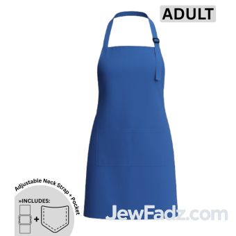 Blue - Cotton Adult Blank Apron
