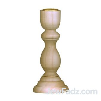 5 in Wooden Shabbos Candlestick Craft