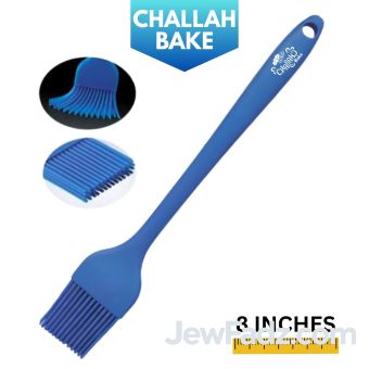Blue w/ White Logo - Challah Bake Silicone Egg Brush