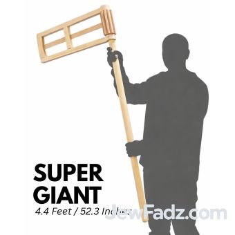 Purim Wooden Rachet Gragger™ – Super Giant (4.4 ft / 52.3")