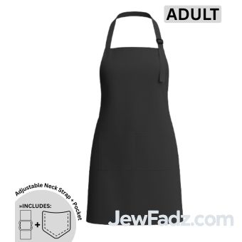 Black - Cotton Adult Blank Apron