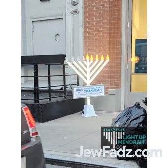 5 ft Electric LED Light Up Hanukkah Outdoor Menorah™