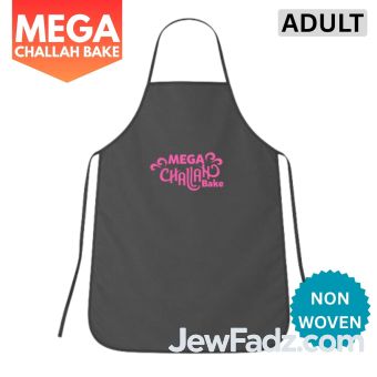 Black - Nonwoven Adult Mega Challah Bake Apron