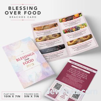 Blessing over Food Brachos Card - Generic or Customized