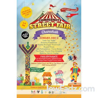Chanukah Street Fair Design 01