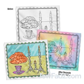 DIY Shabbos Challah Cover – Tie-Dye & Color Activity