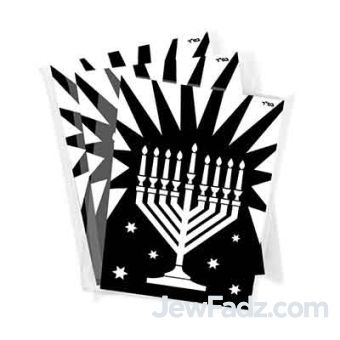 Chanukah Menorah Velvet Art Bulk