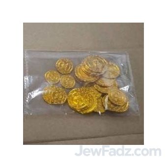 25 Plastic Coins - Gold