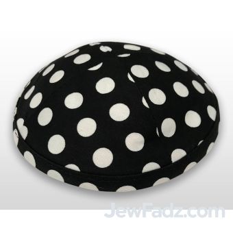14 cm - Color Your Own / Polka Dots Yarmulka - Younger Kids (Upshernish boy, Preschool)