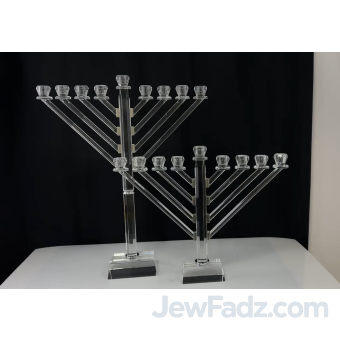 Exquisite Crystal Menorah with engraving