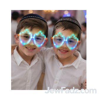 Dreidel - Glow in the Dark Glasses - COMING SOON!