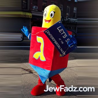 Dreidel Mascot Sponge Costume for Chanukah (2021) - JewFadz