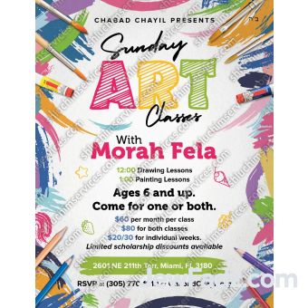 Art Class Flyer Design