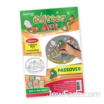 Pesach Seder Plate Glitter Art
