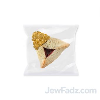 Gold Crystal Hamantashen Dairy-Free, Nut-Free – Individually Wrapped (Min: 100)