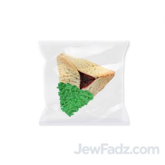 Green Sprinkle Hamantashen Dairy-Free, Nut-Free - Indiv. wrapped (Min: 100)