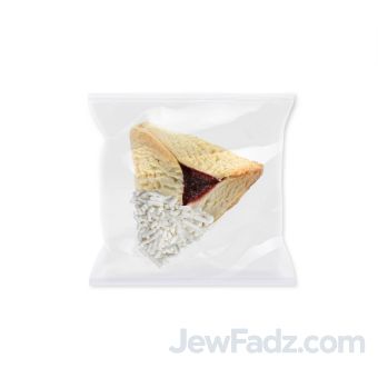 White Sprinkle Hamantashen Dairy-Free, Nut-Free - Indiv. wrapped (Min: 100)
