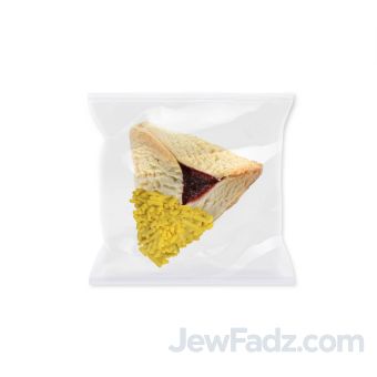 YELLOW Sprinkle Hamantashen Dairy-Free, Nut-Free - Indiv. wrapped (Min:100)