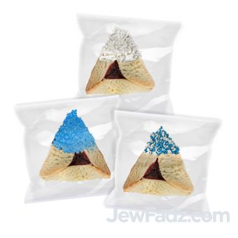 Blue and White hamantashen