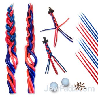 Braid Your Own Havadallah Candle Craft - Flexible Havdala Candle