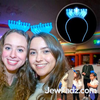 LED LIGHT UP and FLASHING Chanukah Menorah Headbopper