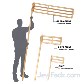 Purim Wooden Rachet Gragger™ - 3 Sizes