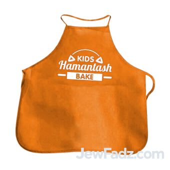 Kids Nonwoven Orange Hamantash Bake Aprons