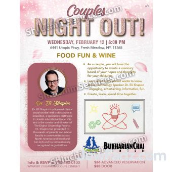 An Evening for Couples / Ladies Night Out Flyer Design