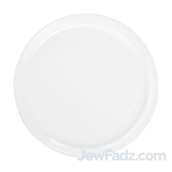 Clear Lid For Traditional Silver-Like Plastic Seder Plate